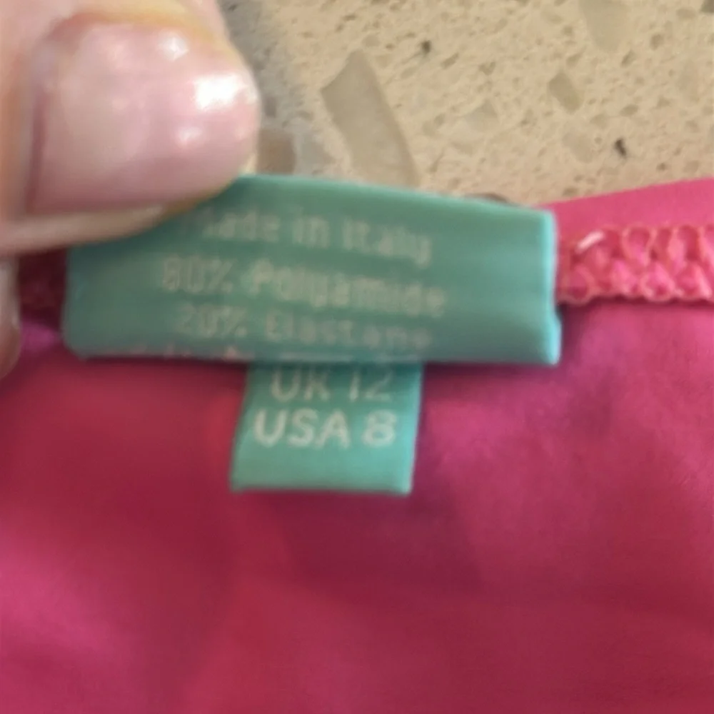 Melissa Odabash Hot Pink Ring-Accent Triangle Bikini